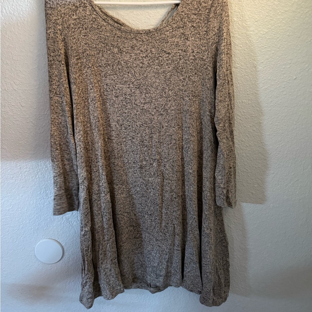 Casual Cream Dolman Sleeve Sweater Dress